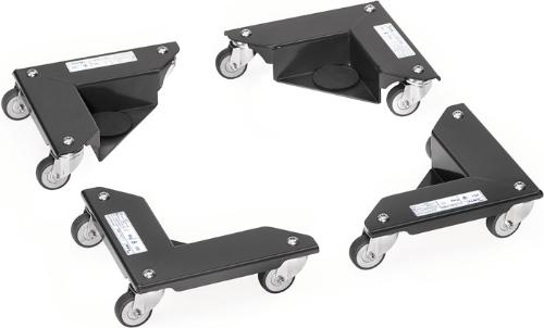 FETRA Transportroller Tragfähigkeit 150 kg TPE-Bereifung L177xB361mm Stahlblech anthrazitgrau, RAL 7016