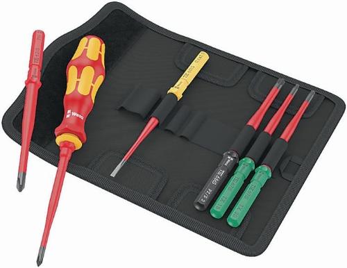 Wera Schraubendrehersatz Kraftform Kompakt VDE 7 extra slim 1 TIE 7-teilig