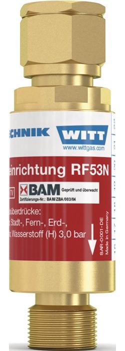WITT Sicherheitseinrichtung TYP RF 53 N G 1/4″ RH O2, Druckluft, nicht brennbare Gase