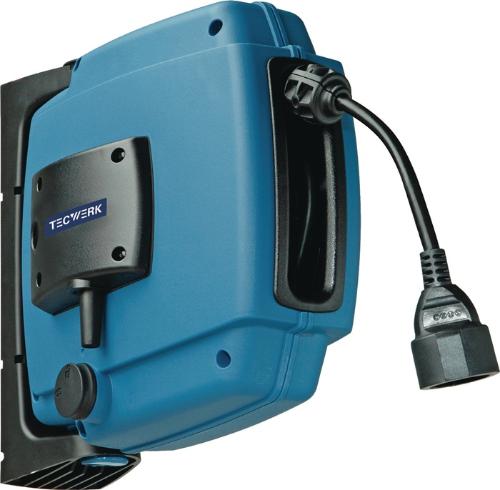 TECWERK Kabelaufroller Kabellänge 12 m automatisch Schutzart IP44