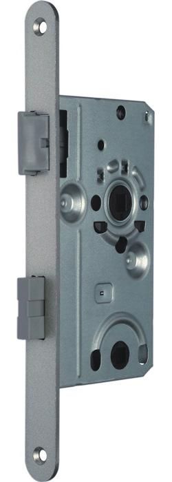 SSF Zimmertür-Einsteckschloss BAD20/55/78/8 mm DIN rechts Stulp silber abgerundet Klasse 1