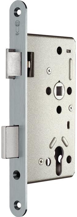 SSF Panik-Einsteckschloss Serie 20 APE Panik-Funktion E abgerundet 24/55/72/9 mm DIN links Edelstahl