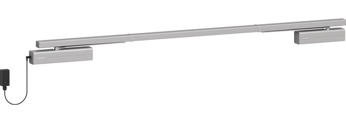 ASSA ABLOY Freilauf-Gleitschienentürschließerset DC 700 G-CO-FM weiß 9016 EN 3-6 Normalmontage Bandseite