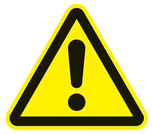 Warnzeichen ASR A1.3/DIN EN ISO 7010 200 mm Warnung vor Gefahrenstelle Folie