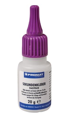 PROMAT CHEMICALS Sekundenkleber elastisch 20 g farblos