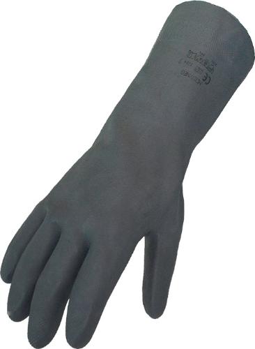 ASATEX Chemikalienhandschuhe Größe 10 schwarz EN 388, EN 374 PSA-Kategorie III