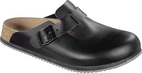 BIRKENSTOCK Clog Boston SL Größe 39 W. Schmal schwarz Obermaterial: Leder EN ISO 20345 SRA