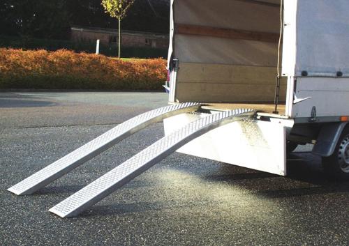 HP Verladeschiene 400 kg ohne Rand gebogen Länge 1500 mm Fahrflächenbreite 195 mm Schienenbreite 215 mm