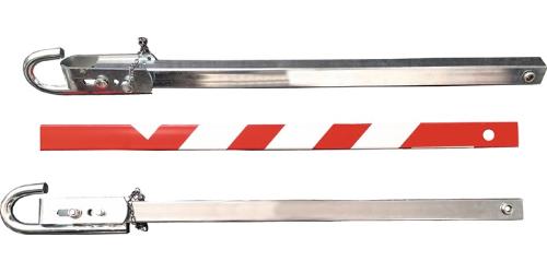 hp Abschleppstange Stahl verzinkt L75xB1990xH60mm 5,1 kg rot-weiß