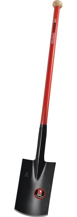 IDEAL Kraftspaten 280 x 190 / 180 mm Größe 2 Standard Stahlrohrstiel mit Hartholzknauf