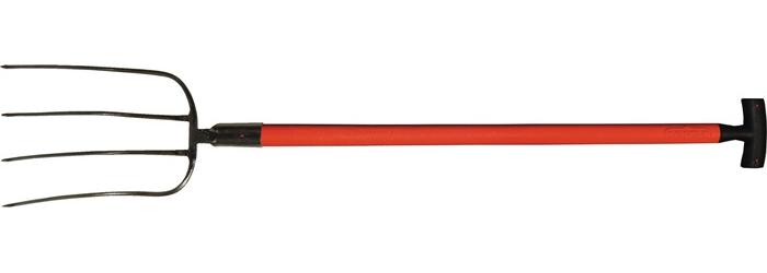 Polet Dunggabel Zinkenlänge 320 mm 4 Zinken Fiberglas T-Stiel 3001 Gewicht 1630 g