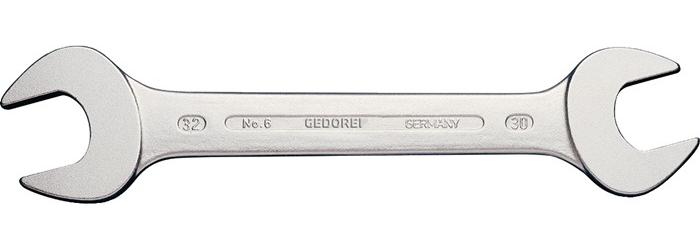 GEDORE Doppelmaulschlüssel 6 27 x 30 mm Länge 302 mm verchromt