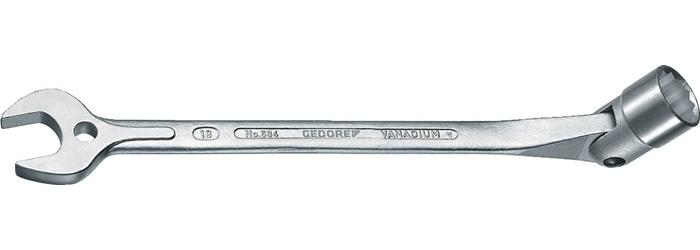 GEDORE Maulsteckschlüssel 534 Schlüsselweite 12 mm Länge 198 mm m. bewegl. Steckschlüsselende