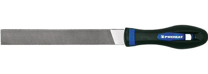 PROMAT Werkstattfeile DIN 7261 Länge 250 mm Querschnitt 25 x 6 mm Hieb 2 Flachstumpf 2K-Ergo