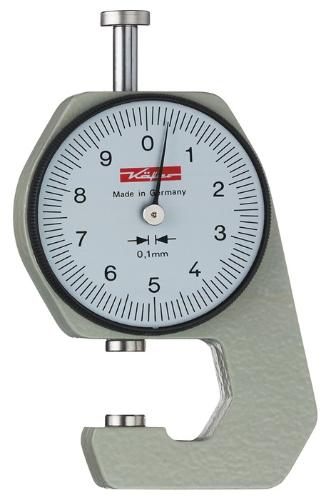 Käfer Taschendickenmessgerät K 15 0-10 mm Ablesung 0,1 mm plan 6,35 mm