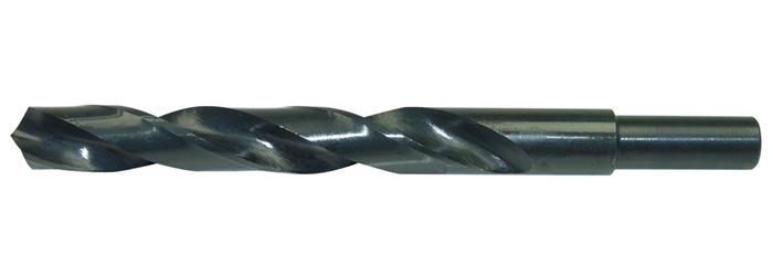 PTG Spiralbohrer DIN 338 Typ N Nenn-Ø 14 mm HSS rollgewalzt abgesetzter Schaft Schaft-Ø 13 mm kurz