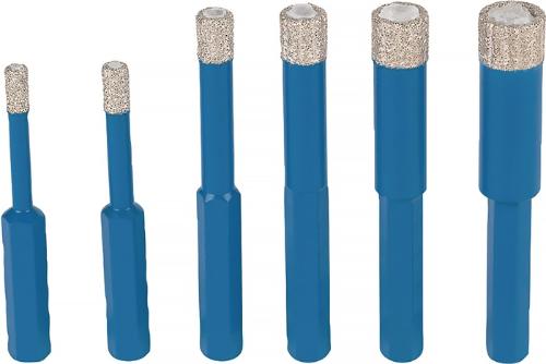 TYROLIT Fliesenbohr-Set DDT HEX 6-teilig Ø 5, 6, 8, 10, 12, 14 mm Schaft HEX