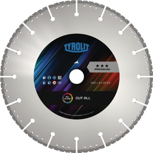 TYROLIT Diamanttrennscheibe CUT-ALL UC3 Ø 230 mm Bohrung 22,23 mm Schnittbreite 3 mm