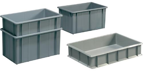 mAUSEr Transportstapelbehälter eckig 37,0 l PE grau L503xB340xH257mm