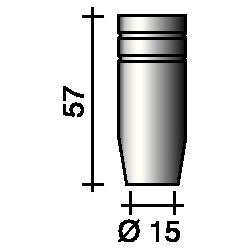 trafimet Gasdüse konisch 15 mm passend für ERGOPLUS 25