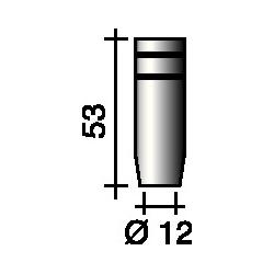 trafimet Gasdüse konisch 12 mm passend für ERGOPLUS 15