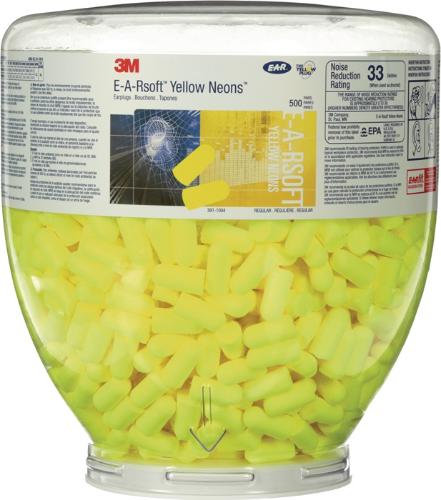 3M Gehörschutzspender ™ One Touch™ Pro mit Füllung E-A-Rsoft™ Yellow Neons™