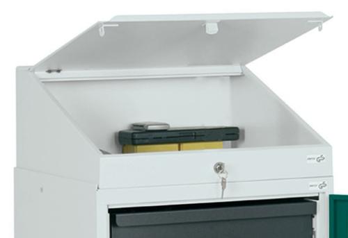 stumpf Pultaufsatz H272/91xB500xT500mm lichtgrau, RAL 7035