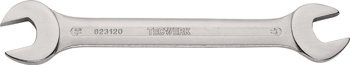TECWERK Doppelmaulschlüssel 8 x 10 mm Länge 145 mm verchromt