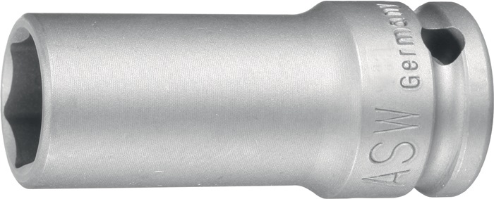 ASW Kraftschraubersteckschlüsseleinsatz 720 L 1/2 ″ 6-Kant Schlüsselweite 16 mm Länge 78 mm