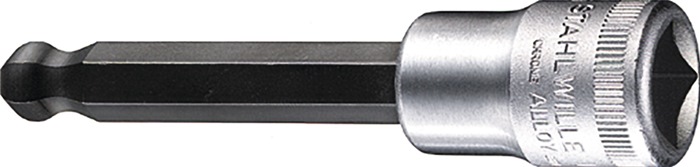 STAHLWILLE Steckschlüsseleinsatz 54 KK 1/2 ″ Innen-6-kant Schlüsselweite 10 mm Länge 100 mm