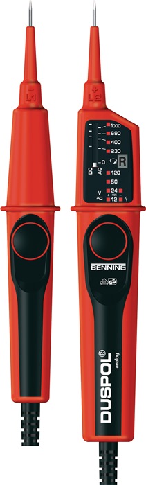 Benning Spannungsprüfer DUSPOL® analog 12 - 1000 V AC/DC zweipolig