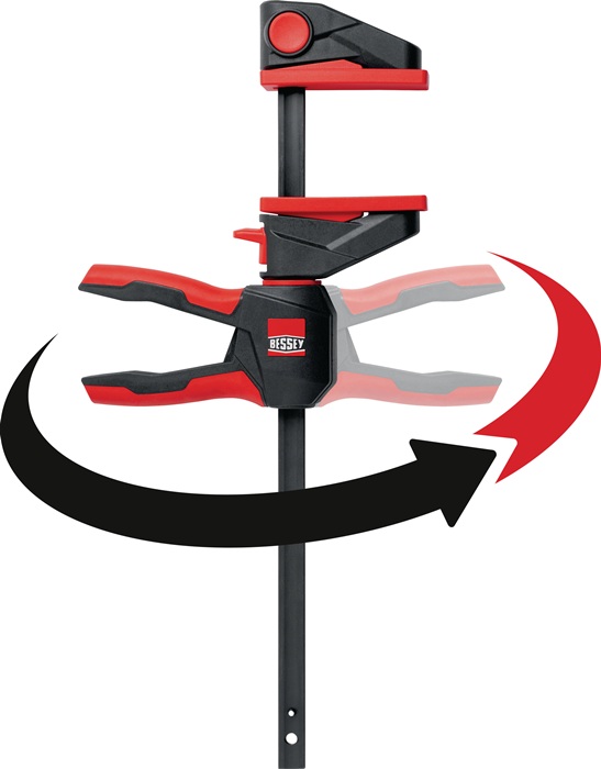 BESSEY Einhandzwinge EZ360 Spannweite 110 mm Ausladung 40 mm Spreizweite 104 - 208 mm