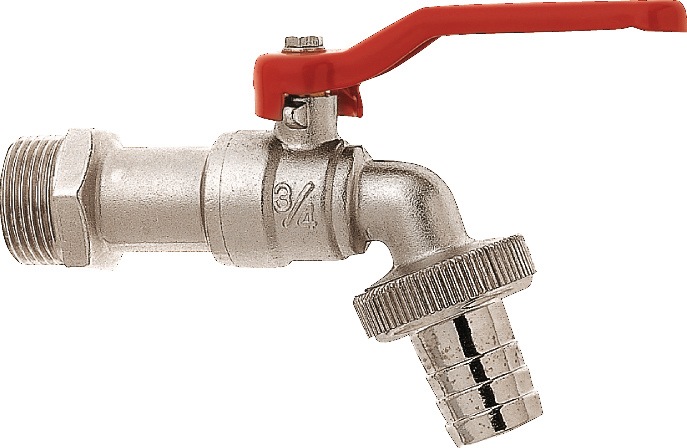 GEKA Kugelauslaufventil Messing, verchromt Nenngröße 13 mm Außengewinde 1/2 ″ Nenngröße 1/2 ″