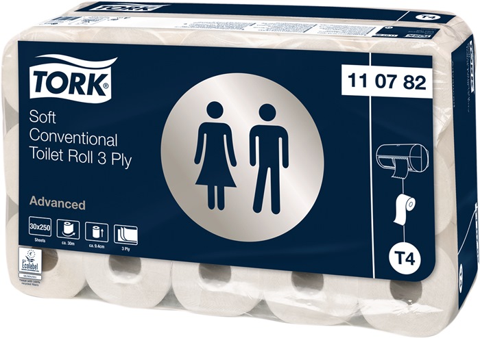 TORK Toilettenpapier Advanced · 110782 3-lagig, Dekorprägung