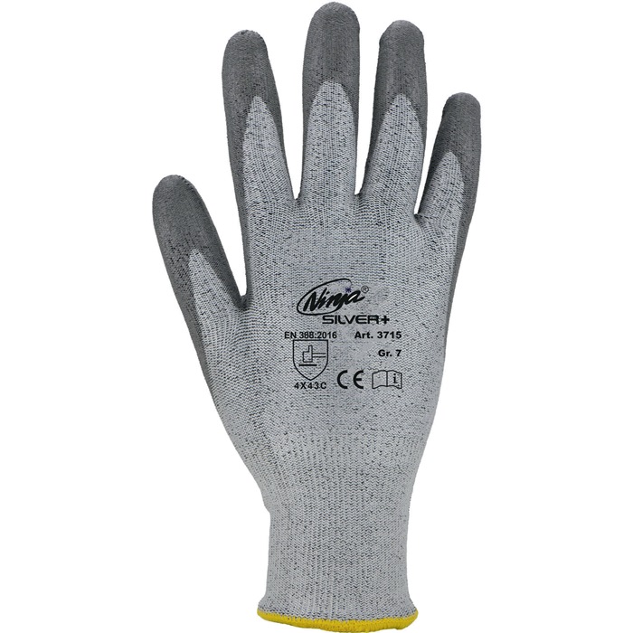 ASATEX Schnittschutzhandschuhe Ninja Größe 10 grau EN 388 PSA-Kategorie II