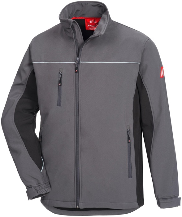 NITRAS Softshelljacke MOTION TEX LIGHT Größe XL grau/schwarz