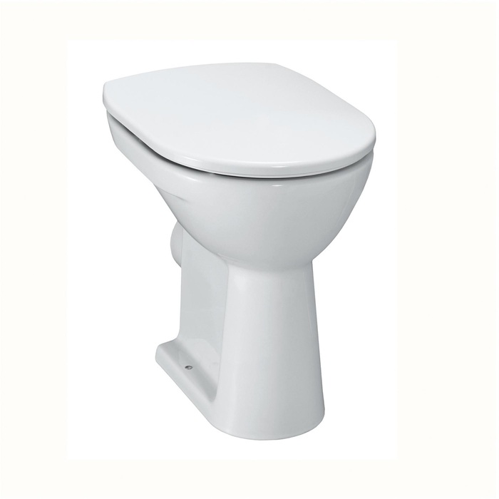 LAUFEN Stand-WC PRO Flachspüler, 6 Liter offener Spülrand weiß weiß