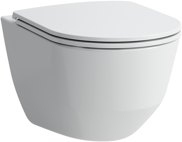 LAUFEN Wand-WC PRO spülrandlos, Tiefspüler, 360 x 530 mm spülrandlos weiß