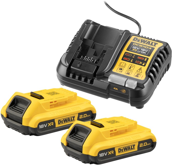DeWALT Akku-Starter-Set DCB1104D2 18 V 2 Ah