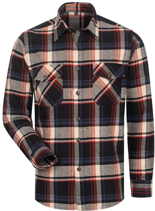 CRAFTLAND Flanellhemd TURRELL Größe M schwarz/marine/beige/rot kariert