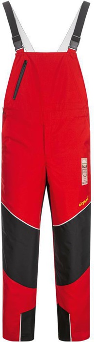 elysee Schnittschutzlatzhose SPEIERLING Größe 60 rot/schwarz/gelb
