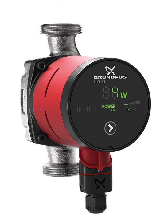 Grundfos Heizungsumwälzpumpe ALPHA1 N 230 V, PN 10, 130 mm Typ 20-40 150, Rp 11/4Z