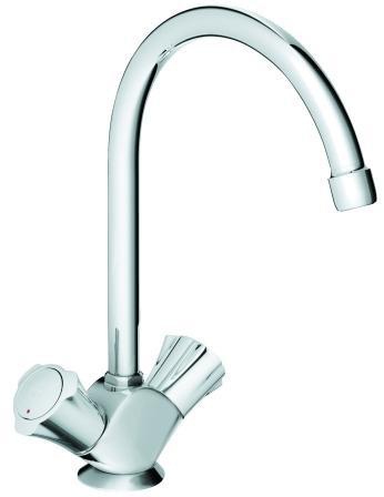 GROHE Spültisch-Zweigriffarmatur Costa DN 15 chrom