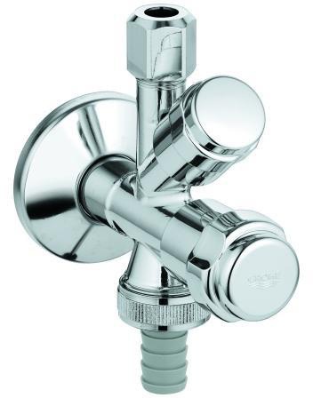 GROHE Kombinations-Eckventil mit Rückflussverhinderer chrom chrom
