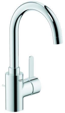 GROHE Waschtisch-Einhandhebelmischer Eurosmart Cosmopolitan DN 15, L-Size, Bogenauslauf chrom