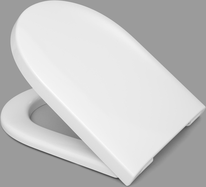 HAMBERGER WC-Sitz Tube SoftClose Premium mit Edelstahl-Klappdübel C4302G weiß