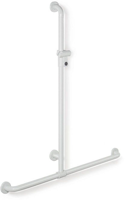 HEWI Duschhandlauf Serie 801 senkrecht 1100 mm waagerecht 762 mm senfgelb