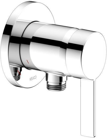 KEUCO Einhebelmischer IXMO DN 15, mit Schlauchanschluss UP Rosette rund verchromt