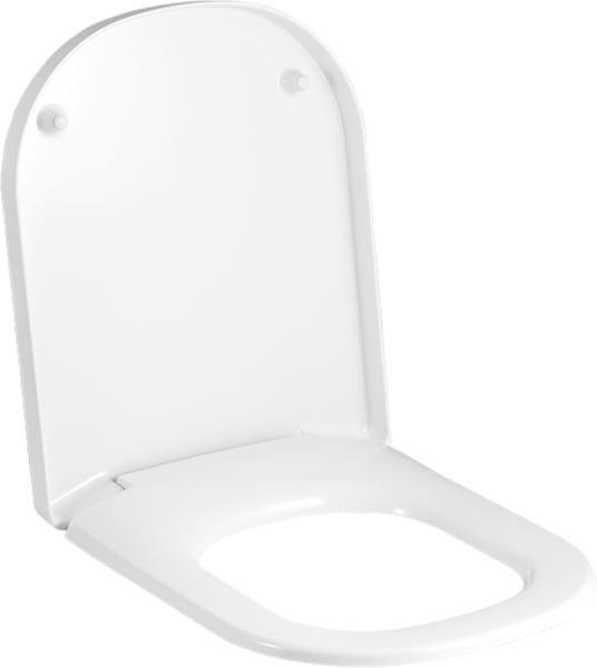 Geberit WC-Sitz Renova Plan Scharniere Edelstahl weiß schrauben