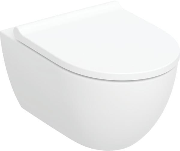 Geberit Wand-Tiefspül-WC Acanto geschlossene Form, TurboFlush, mit WC-Si weiß